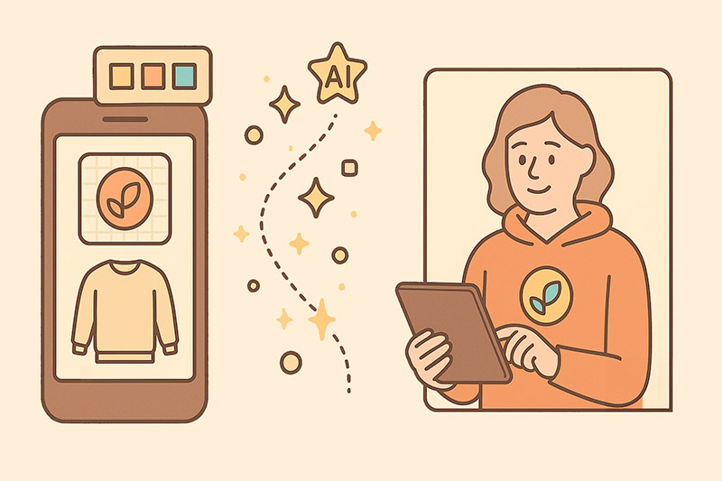 Comment créer gratuitement des photos avec des vêtements aux couleurs de votre entreprise grâce à l'IA