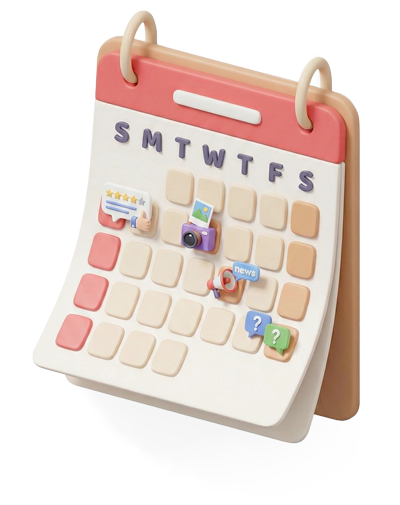 Activity calendar illustration