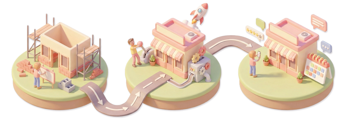 Local SEO roadmap illustration